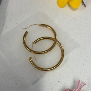 Elegant Gold Hoop Earrings